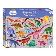 100pc Junior Jigsaw Jigsaw Puzzle Explore 24: Dinosaurs Kids Activity Toy 4y+