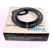 Vtg Vivitar Lens Reverse Ring Adapter 58mm to 42mm T-Mount Bellows Macro System