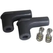 Aeroflow Spark Plug Boots & Terminals 90 Deg. 2 Boots & 2 Terminals