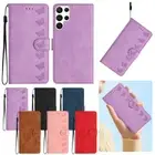 For Samsung Galaxy S23 S22 S21 S20 S10 Note 20 10 Case Leather Wallet Flip Cover
