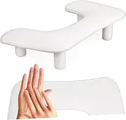 ASAKKURA Manicure Armrest Manicure Accessories Manicure Arm Rest Nail Care Tools Nails Nail Arm Rest for Nail Tech Nail Desk Arm Rest Holder Stand Nail Hand Rest Nail Armrest Plastic White