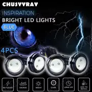 4Pc Ice blue DC 12V Eagle Eye LED Daytime Running DRL Backup Light Car Rock Lamp