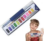 Watercolor Paint - Water Color Art Kit Palette with Brush | Painting Supplies for Indoor, Travel Activity for Kids Adults Teens
