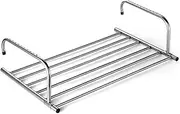 Clothes Drying Rack for Balcony, Stretchable Radiator Clothes Airer 6-Bar Radiator Towel Rail with Adjustable Arms Indoor Outdoor Travel Laundry Rack for Clothes Towel Socks