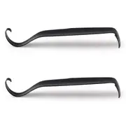 Pottery Trimming Tools, Double Ended Pottery Tool for Carving, Clay Trimming Tool Artists 2 Packs Black