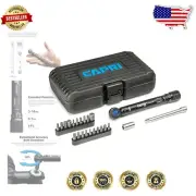 3-16 Nm Mini Torque Wrench with Screwdriver Bits + Carry Case - Compact Design