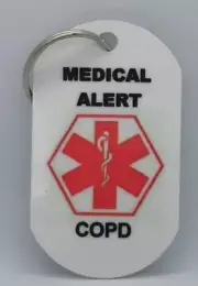 Medical Alert Keyring for COPD