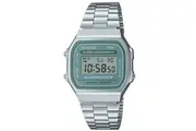 Casio Silver/Grey Unisex Retro Style Unisex Digital Watch A168WA-3AY