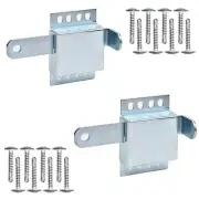2 Pack Heavy Duty Inside Deadlock - Galvanized Steel Garage Door Side Lock/Ho...