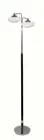 CLEARANCE 50% OFF 2 Light UFO Floor Lamp, Red or White Glass. Chrome Base