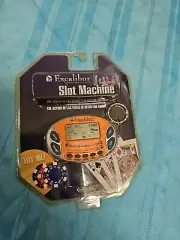 Excalibur Slot Machine Handheld Keychain Game - NOS