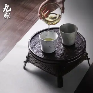 九土復古粗陶水杯茶杯日式水杯粗陶茶杯手工杯復古杯主人杯家用杯禪意手握咖啡杯品茗杯藝術陶杯情侶對杯普洱茶杯CUPR0504