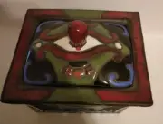 Handmade & Painted Ceramic Box with Top by Marc Mancuso - One of a Kind!