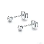 Silver plating Ball Sleeping Stud Earrings for Women Design Jewelry