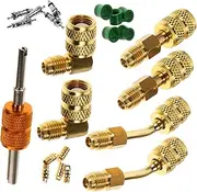 Amosfun 1Set Mini Split Adapter Kit Hvac Conversion Set with Valve Core Remover Compliant Tools for Air Conditioning System Maintenance