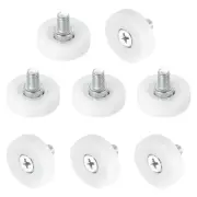 Pack of 8 Drawer Rollers Nylon Cabinet Drawer 25mm Pulley Replacement Wheels