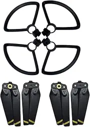 4pcs Propeller and Props Protector Guard, for DJI, Spark Drone Quick Release Blade Bumper Protective Parts Replacement Kits Wing Propeller Prop(Gold)