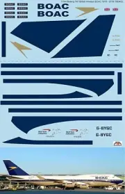 1/144 Decals for Boeing 747 BOAC 1919 - 2019 British Airways TBD402
