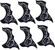 JOINPAYA 6Pcs Hummingbird Pattern Comma Shape Pick Guard Stickers for Acoustic Guitar Easy to Use Transparent Scratch Protection present for Guitar Lovers