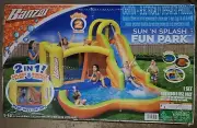 Banzai Sun ’N’ Splash Inflatable Water Slide Bounce House w/ Sprinkler & Pool