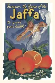 Vintage Journal Jaffa Orange Crate Label (Pocket Sized - Found Image Press