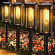 Rectangular Solar Pathway Outdoor Light Bright Solar Garden Lights Outdoor Lights