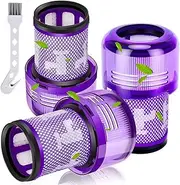 [ZOBMIO] Dyson Filter with 1 Brush, Dyson v12 Filter for Dyson V12 Slim Vacuums, V12 Detect Slim Vacuums, Dyson V12 Detect Slim, Replacement Filter Dyson V12 Slim Absolute, Replace #971517-01