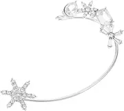 [SHERCHPRY] Snowflake Ear Cuff Hook Earring Zircon Earring Ear Cuff Non Piercing Clip on for Women