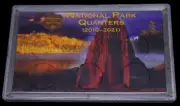 LARGE National Park Quarter Rock & Eagle Case for 6 Quarters by Whitman