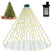 NiUB5 Christmas Tree Lights - Christmas Lights Indoor 400 LED 6.6FT x 16 Drop...