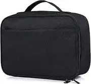 Small Lunch Bag for Women Men, Insulated Reusable Lunch Bag, Thermal Mini Lunch Box, Portable Cooler Bag for Work Picnic Travel, Food Snacks Lunch Containers for Adults (Black)