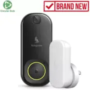 Kangaroo H0008 Wireless Smart Doorbell Camera Home Door Ring Security Bell Black