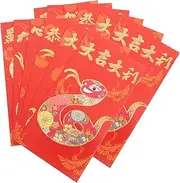 HOMOCONO 18pcs Chinese New Year Red Envelope Bag Creative Red Packet Chinese Red Envelope Novelty Cash Envelopes for Money Red Envelopes Chinese New Year New Year of The Snake Paper