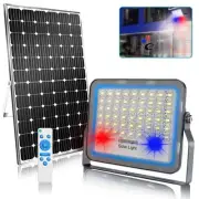 100W Solar Flood Lights Outdoor Dimmable, 108 LED Dusk to Dawn Solar Street L...