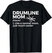 [X.Style] Drumline Mom Definition Marching Band ds259 T-Shirt (XL) Black