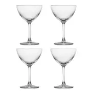 4pc Ecology 80ml Classic Crystalline Wine Glass Nick & Nora Drinkware Set Clear