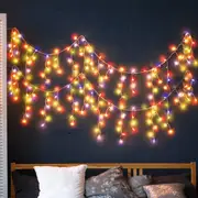 Emitto 300 LED Curtain Fairy String Lights Wedding Outdoor Xmas Party Lights Warm White