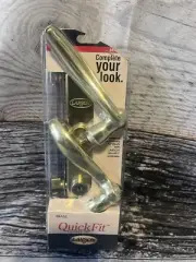 Larson 20297807 QuickFit Door Handleset, Metal, Brass