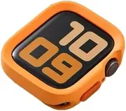 Soft Silicone Case for Apple Watch 10 9 8 7 6 SE 5 Sport Anti-Drop Matte Cover for Iwatch 49mm 41mm 40mm 44mm 45mm 42mm 46mm Watch Case(Matte Orange,40mm 41mm)