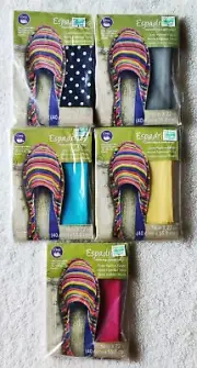 Lot of (5) Dritz Espadrilles Outer Fashion Fabrics 100% Cotton 16" x 22" New