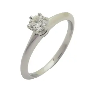 【二手名牌BRAND OFF】Tiffany & Co 蒂芬妮 Tiffany Setting 0.24CT 鑽石 PT950 鉑金戒指