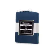 NNEDSZ Revive Blue 100% Cotton Jersey Super Soft Fitted Sheet Combo Set Double 3