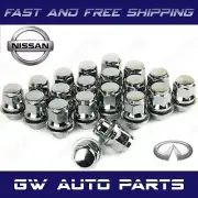 24 OEM Factory Wheels Mag Lug Nuts 12X1.25 w/ Washer Fits Nissan Infiniti (for: Nissan)