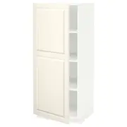 METOD high cabinet with shelves, white/Bodbyn off-white, 60x60x140 cm