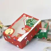 Christmas PVC Window Candy Box Food Packaging Gift Boxes Christmas Gift Box