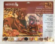 Reeves Resting Labradors Paint By Numbers Set Paints Brushes Included