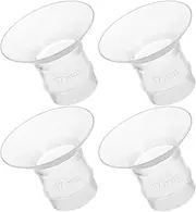 Nanawawa Flange 15, 17, 19, 21mm Insert 24mm Shroud/Flange,Compatible with momcozyS9/S10/S12，Wearable Breast Pump Shields/Flanges， 4 pcs/Each.(17mm/pcs)