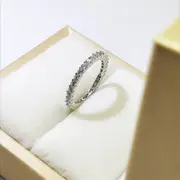 S925 Sterling Silver Women's Promise Ring, New High Quality Arrival High Carbon Diamond Solitaire Ring, Engagement Ring Vintage Diamond Jewelry For Mo