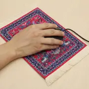Rectangular persian mini rug woven rug mouse pad carpet tassel mat W3