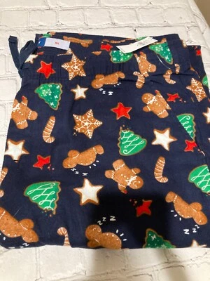 Old Navy NWT Men's Size XL Holiday Cookie Print Flannel Pajama Pants